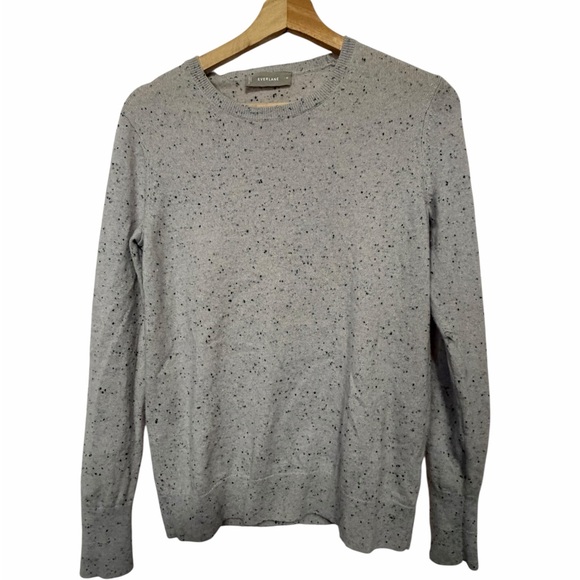 Everlane Cashmere Gray Speckled Women's Sweater Size M - Picture 2 of 4